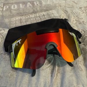 Pit Viper Red and Orange Sunglasses